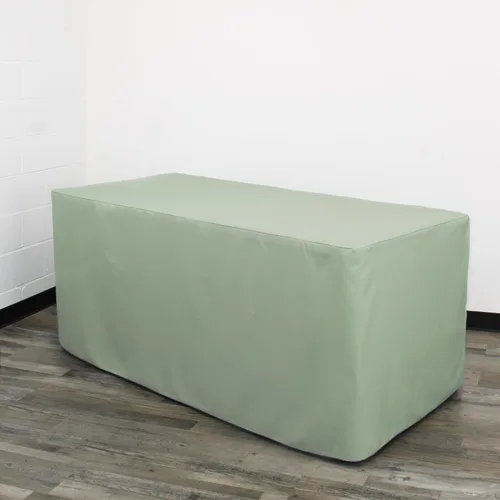 Miniatura 12 de YOUR CHAIR COVERS Mantel ajustable color marrón chocolate – Mantel rectangular de poliéster ajustable de 6 pies, mesa de buffet para interiores
