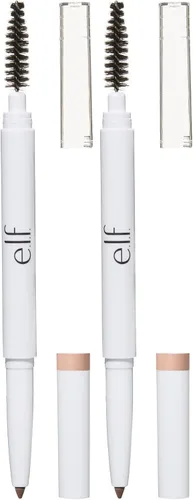 Miniatura 10 de e.l.f. Lápiz de cejas Instant Lift, de doble cara, preciso, punta fina, forma, define, rellena cejas, contornos, peines, doma, marrón neutro, 0.006