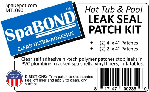 Miniatura 8 de Kit de parches de sellado de fugas para bañera de hidromasaje y piscina, transparente, ultra adhesivo, impermeable, reparación para vinilo, PVC