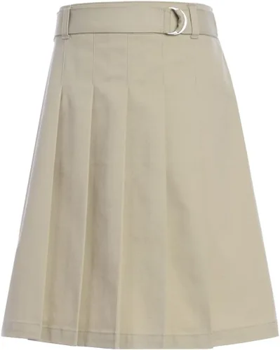 Tommy Hilfiger Falda plisada con cinturón para niñas, uniforme escolar para niñas pequeñas y grandes, longitud hasta la rodilla, ajuste femenino