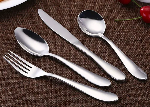 Miniatura 2 de VANRA Juego de 4 tenedores para niños de acero inoxidable tenedores de cena para niños Juego de cubiertos plateados de 5.7 pulgadas (4 tenedores)