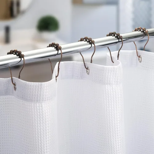 Miniatura 8 de Titanker - Juego de 12 anillos de ganchos para cortinas de ducha
