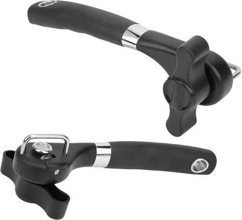 Miniatura 8 de Juego de 2 abrelatas manual de acero inoxidable suave de acero inoxidable mango ergonómico resistente Com fortable para sostener para cocina