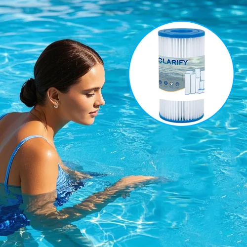 Miniatura 4 de CLARIFY Cartucho de filtro de piscina tipo A/C compatible con 29000E/59900E, filtros de piscina sobre el suelo fáciles de configurar para escapadas
