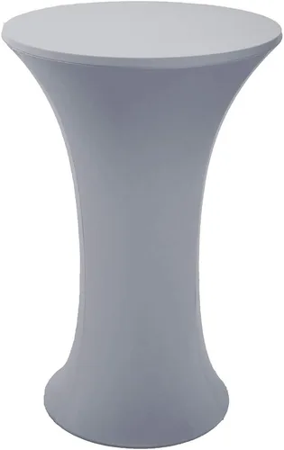 Miniatura 13 de JISEN Mantel redondo de cóctel de elastano ajustado y elástico de 24 pulgadas A-Verde Jade A-jade verde