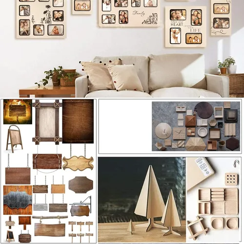 Miniatura 6 de Paquete de 10 hojas de madera de tilo de 0.118 in, 10 x 10 x 1/8 pulgadas, madera fina natural sin terminar para manualidades, pintura, pasatiempos