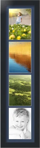 Miniatura 46 de Marco para fotos de ArtToFrames, 4 aberturas de 5′ x 7′ y marco negro satinado, de ArtToFrames, Madera, negro 4 - 8x10 - (2131)