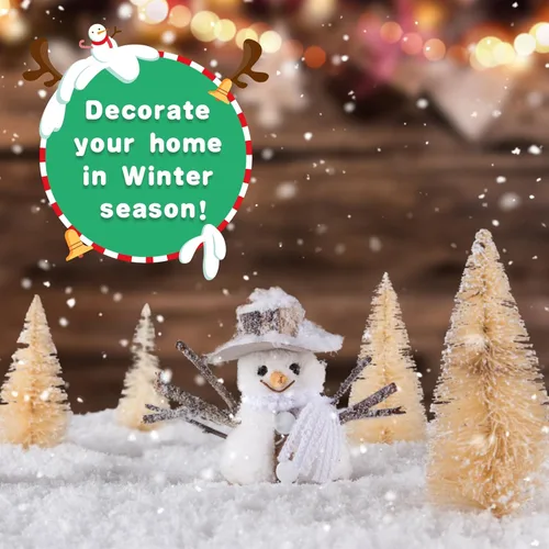 Miniatura 2 de FOIMAS Nieve Artificial, Polvo de Nieve Falso para Navidad con Purpurina en Copos Secos para Decoración de Pueblo Navideño, Manualidades, Decoración