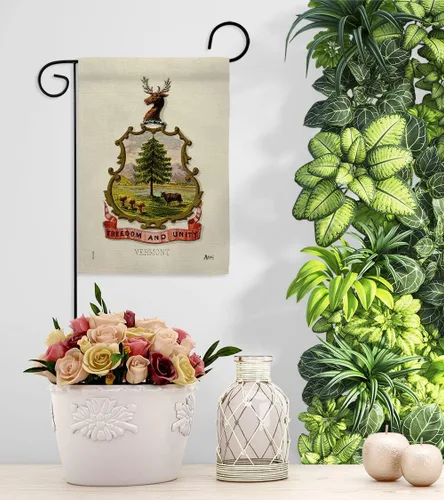 Miniatura 9 de Americana Home & Garden Coat of arms Vermont Garden House Flag Kit Americana States American Territories Republic Country Particular Area Decoration