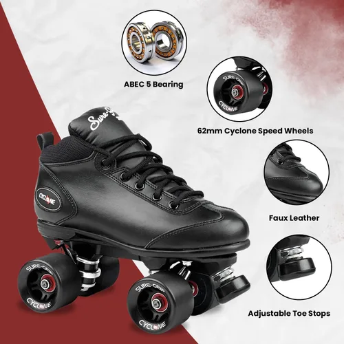 Miniatura 6 de Sure-Grip Cyclone Roller Patín Negro