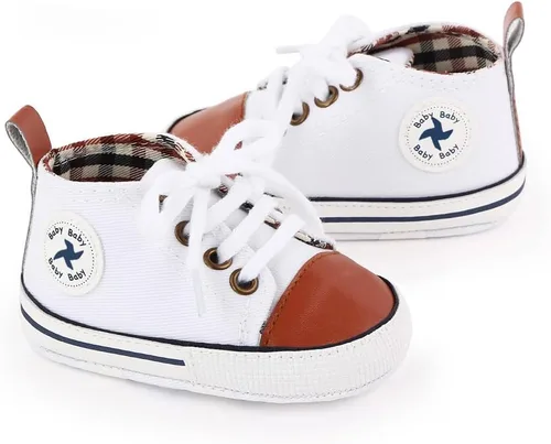 Miniatura 23 de Zapatos deportivos de lona de lona para bebés y niñas, suela antideslizante suave, suela antideslizante