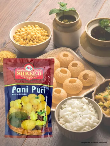 Miniatura 5 de Pani Puri 7.05 oz/ 7.05 Oz Listo para freír Monedas Pani Puri planas