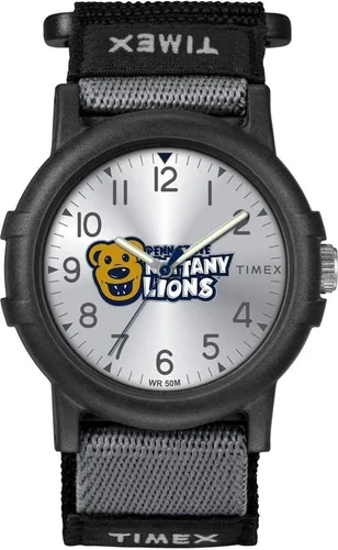 Miniatura 28 de Timex Reloj unisex Collegiate Recruit de 1.496 in - Tennessee Volunteers con correa de tela negra Texas Tech Red Raiders