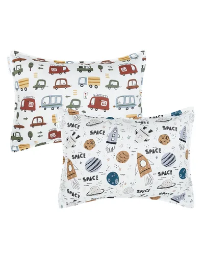 Miniatura 36 de ALVABABY Paquete de 2 fundas de almohada de algodón orgánico para niños pequeños, fundas de almohada para niños de 13 x 18 pulgadas o 12 x 16