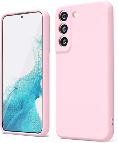 Miniatura 57 de oakxco Funda para teléfono Samsung Galaxy S22 de silicona líquida, color sólido brillante fluorescente, bonita funda protectora delgada de goma