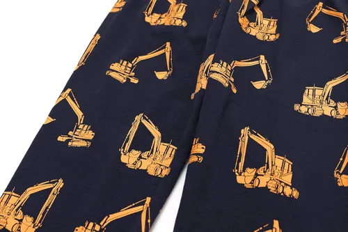 Miniatura 5 de Little Hand Pijamas de algodón para niños pequeños, conjunto de pijamas de manga larga para excavadora