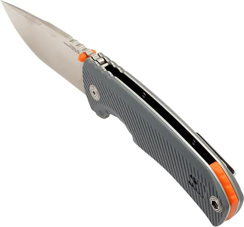 Miniatura 2 de SOG Tellus FLK Cuchillos plegables de tamaño completo con cerradura de marco para uso diario al aire libre Mango GRN Hoja de acero inoxidable