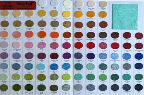 Miniatura 3 de National Nonwovens - Hoja de fieltro de lana blanca gigante de primera calidad - Mezcla de 35% lana - Bricolaje, costura, manualidades, fieltro - 1