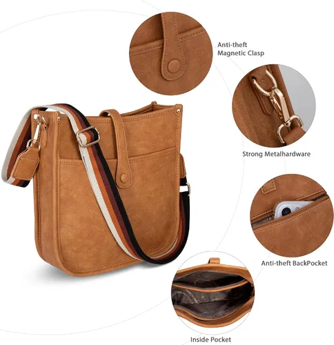 Miniatura 5 de Montana West Bolsos cruzados para mujer, diseño de moda, con correa ajustable para guitarra