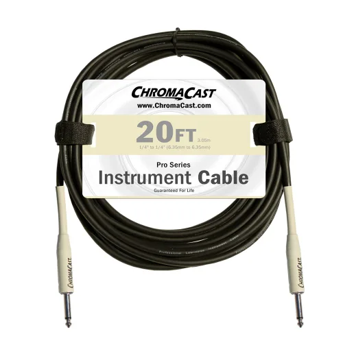Miniatura 18 de ChromaCast Pro Series CC-PSCBLSS cables para instrumentos con extremos derechos, Vainilla crema