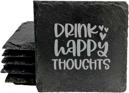 Miniatura 33 de Wine Not? Hilarious Drinking Wine is My Hobby Slate Coasters - Round Slate - Set of 8 Drinking Wine is Not My Habit