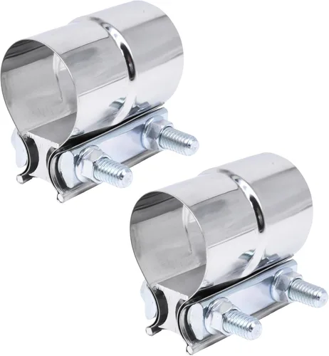 Abrazadera de tubo de escape de 2.0 pulgadas para junta a tope de 2 pulgadas de diámetro interior a tubo de 2 pulgadas de diámetro exterior con