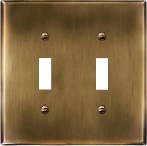 Miniatura 26 de LIDER Placa de Pared de Metal para Interruptor de Luz de Palanca, Cubierta de Interruptor de Acero Inoxidable, Resistente a la Corrosión