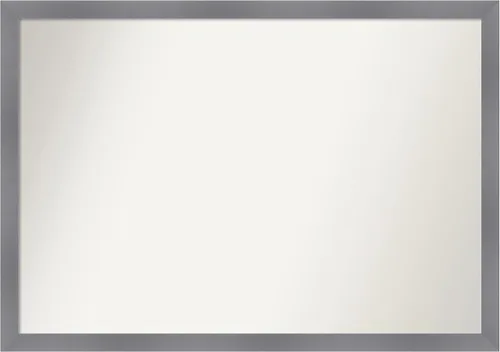 Miniatura 422 de Amanti Art Espejo personalizado, espejo de baño gris plomo a rayas, espejo de pared o espejo de tocador de baño sobre el fregadero