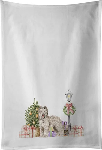 Miniatura 51 de Caroline's Treasures CK8100WTKT - Juego de 2 toallas de cocina con diseño de bulldog francés con diseño de país de las maravillas navideñas