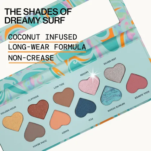 Miniatura 2 de Pacifica Paleta de sombras de ojos – Sombra de ojos mineral Malibu, tonos neutros mezclables con mate aterciopelado, brillante y metálico, infusión