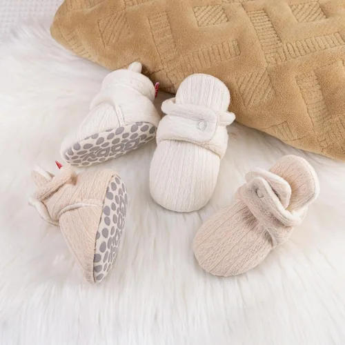 Miniatura 83 de Sawimlgy - Botines de algodón antideslizantes para recién nacido, con agarre, para cuna o para el invierno