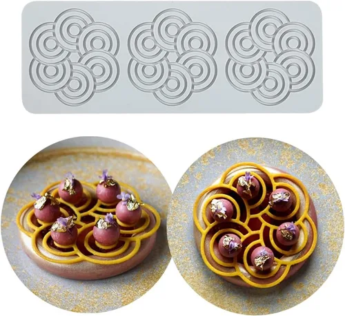 Miniatura 13 de 2 cavidades diseño de hojas de silicona para glaseado de fondant para tartas, moldes de silicona para hornear, herramientas de pastelería, LFM-109