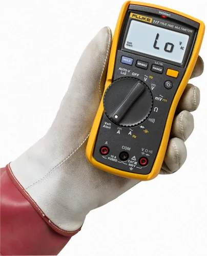 Miniatura 4 de Fluke 117 Multímetro digital, detección de voltaje CA sin contacto, mide resistencia/continuidad/frecuencia/capacitancia/mínimo máximo promedio
