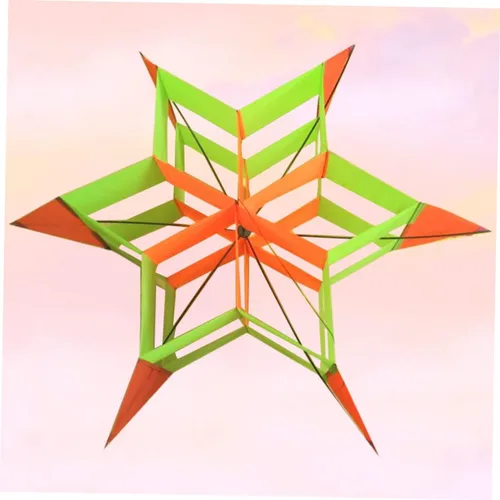 Miniatura 5 de Homoyoyo Diversión al aire libre deportes hexágono cometa flor juguete cometa para niños y niñas adultos tela segura fibra de vidrio construcción al