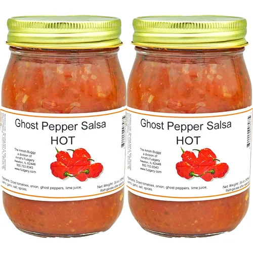 Miniatura 12 de Arndts Fudgery Amish Made Salsa Tarros de 2-16 onzas (manzana mediana)