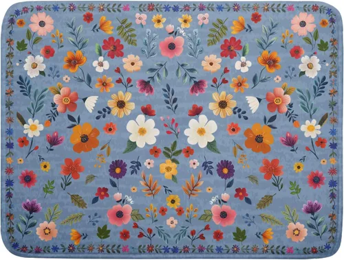 Miniatura 38 de Alfombrilla de secado de platos para encimera de cocina pequeña absorbente de café de otoño Alfombrilla de secado de microfibra de bosque de otoño