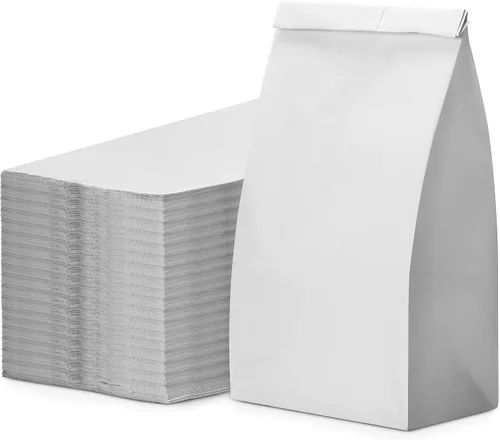 Miniatura 13 de Culinware Bolsas de papel kraft – Bolsas marrones duraderas para aperitivos, almuerzo, sándwich, pasteles, palomitas de maíz, comestibles