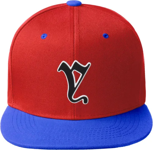Miniatura 523 de Daxton Gorra clásica con visera de billete plano con letras del alfabeto inglés antiguo de la A a la Z