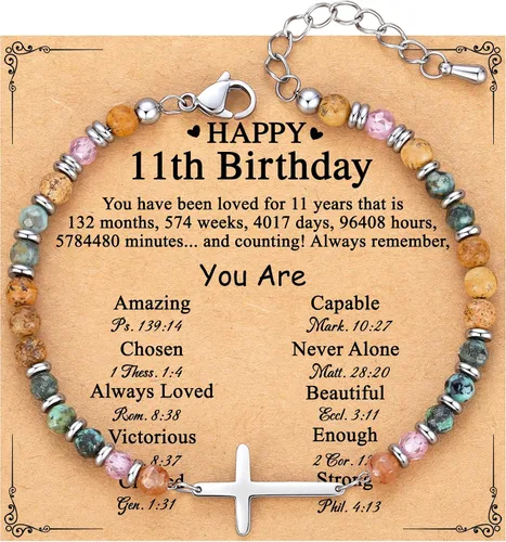 Miniatura 16 de TONY & SANDY Pulsera de cruz cristiana para mujer, regalo de San Valentín para ella, regalo de confirmación de bautismo, Pascua, regalo único