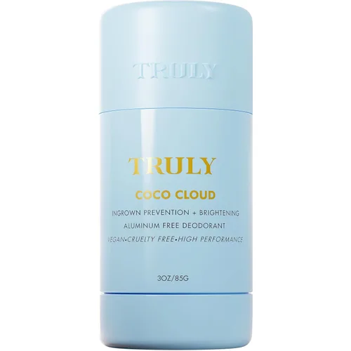 Truly Beauty Coco Cloud Desodorante | Apunta al olor corporal, pelos encarnados y decoloración | Desodorante suave sin aluminio | Fabricado con