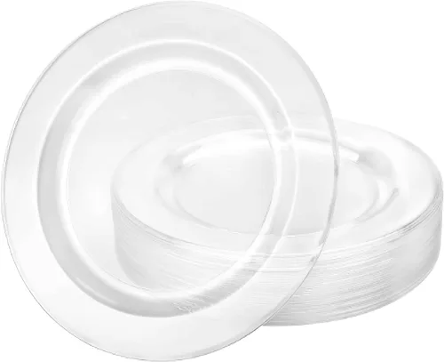 Miniatura 9 de Lillian Tablesettings Cuencos de plástico pesados de alta calidad de China como vajilla para bodas y fiestas, 5 onzas, paquete de 30