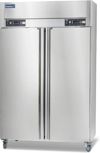 Miniatura 9 de ICECASA Refrigerador comercial de 27 pulgadas de ancho, 23 pies cúbicos de una sola puerta sólida de acero inoxidable, ventilador de refrigerador