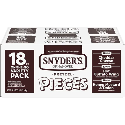 Miniatura 8 de Snyder's of Hanover Paquete variado de pretzels, 20 unidades de 0.92 onzas