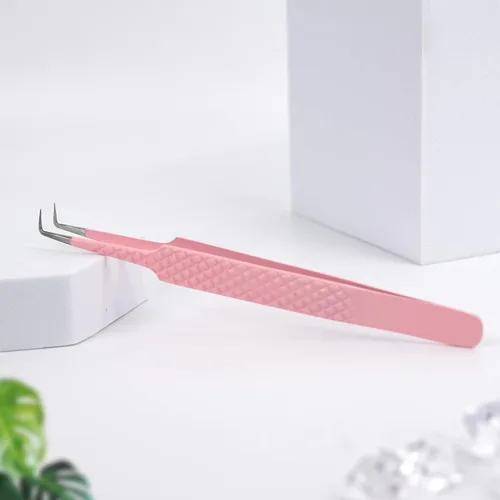 Miniatura 6 de Pinzas de pestañas para extensiones de pestañas de acero inoxidable de alta precisión, pinzas profesionales japonesas de acero inoxidable