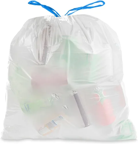 Ultrasac Bolsas de basura perfumadas frescas con cordón blanco de 8 galones de 0.7 milésimas de pulgada de pulgada de grosor – 22 x 22 pulgadas –