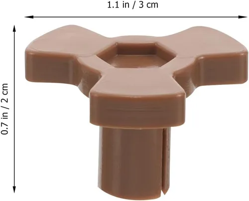 Miniatura 5 de Unomor Repuesto de acoplador de plato giratorio para horno de microondas, 4 piezas, eje de soporte de guía de rodillo de plástico para reparación