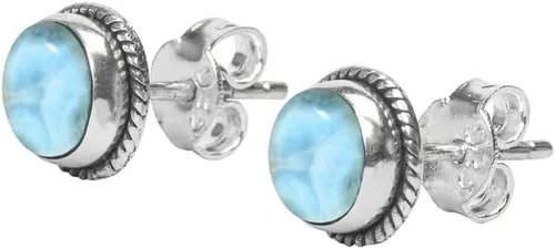 Miniatura 7 de Pendientes de tuerca con gemas, plata de ley 925, aretes de 6 mm redondos para niñas y mujeres, regalo