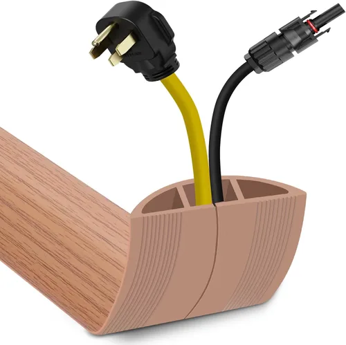 Miniatura 22 de JAHOMFAI Cubierta para cables de piso 1m de largo, cubiertas para cables en el suelo para proteger los cables y prevenir riesgos de caídas, fácil