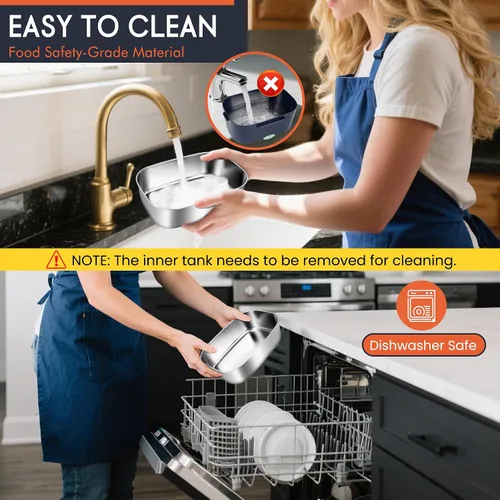 Miniatura 7 de AOSION Lonchera Eléctrica para Adultos, Lonchera Térmica 3 EN 1 con Contenedor de 1.5L, Lonchera Eléctrica Portátil de 80W, Calentador de Alimentos