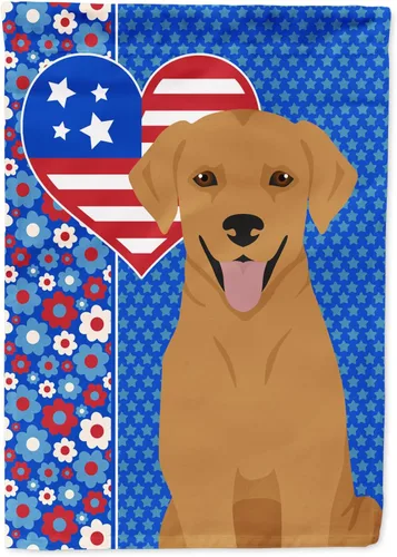 Miniatura 124 de Caroline's Treasures WDK5119GF - Bandera de jardín americana de Airedale Terrier de Estados Unidos, color negro y tostado, bandera decorativa